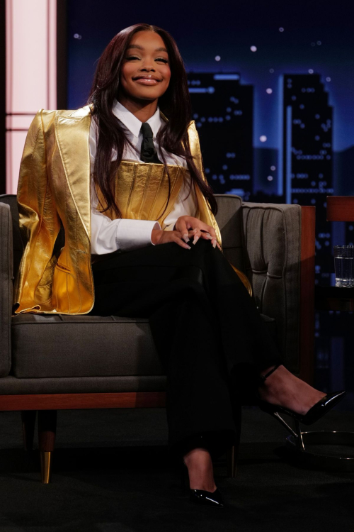 Marsai Martin at Jimmy Kimmel Live, April 2025