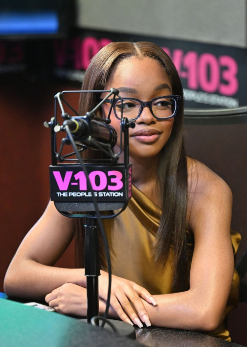 Marsai Martin at V-103 Morning Show in Atlanta, April 2025 2