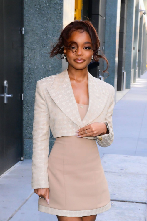 Marsai Martin leaves The View taping in New York City, April 2025 1