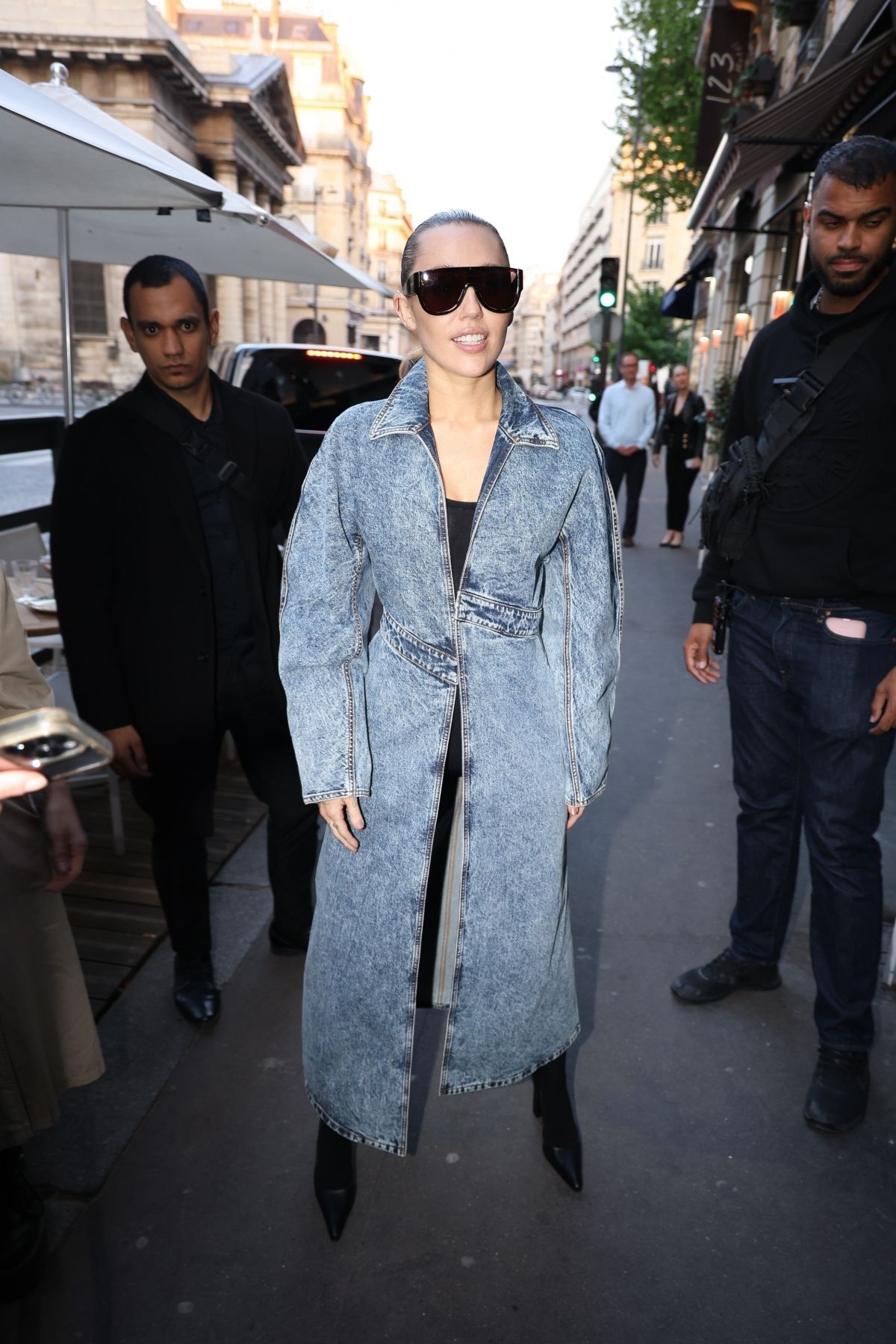 Miley Cyrus Signing Autographs and Posing for Photos in Paris, April 2025