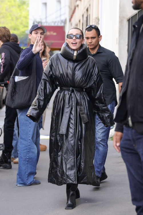 Miley Cyrus Stuns in Alaia After Visit to Saint Germain, Paris, April 2025