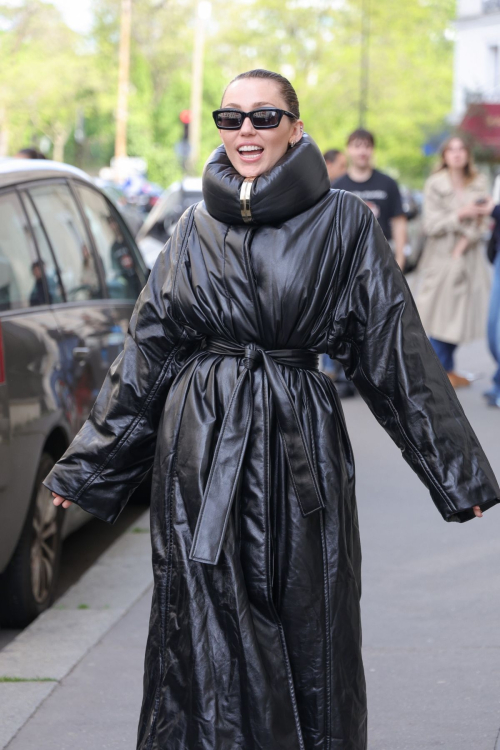 Miley Cyrus Stuns in Alaia After Visit to Saint Germain, Paris, April 2025 2