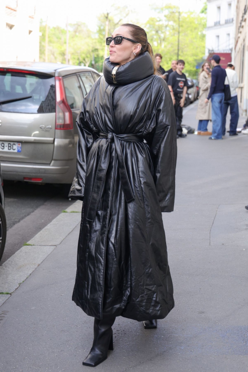 Miley Cyrus Stuns in Alaia After Visit to Saint Germain, Paris, April 2025 3