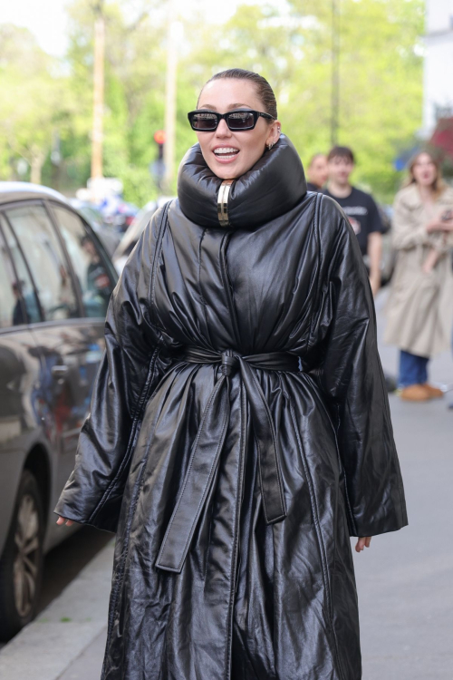 Miley Cyrus Stuns in Alaia After Visit to Saint Germain, Paris, April 2025 4