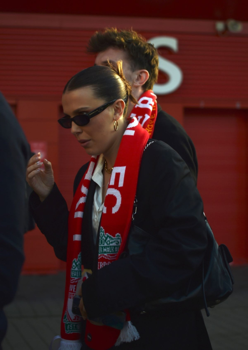 Millie Bobby Brown at Premier League Match, April 2025 1
