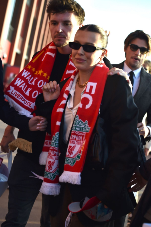 Millie Bobby Brown at Premier League Match, April 2025 2