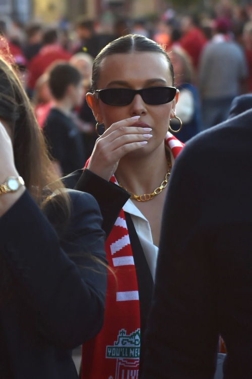 Millie Bobby Brown at Premier League Match, April 2025 4