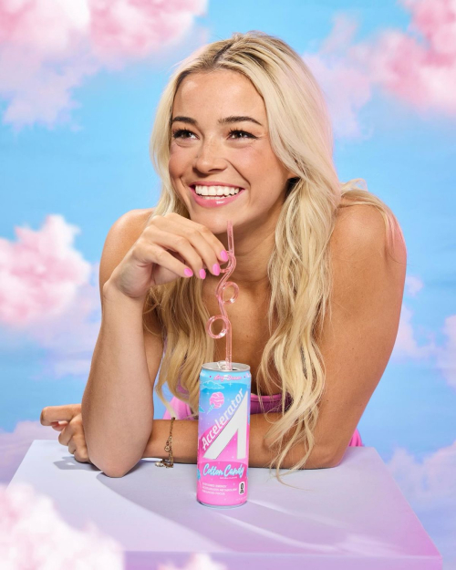 Olivia Dunne for Accelerator Energy Drinks, April 2025 5
