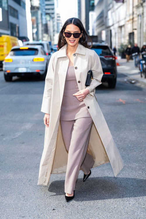 Olivia Munn Arrives at The Daily Show, April 2025