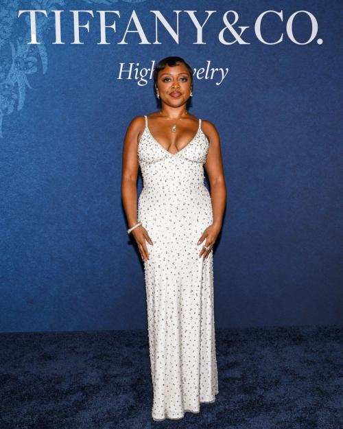 Quinta Brunson at Tiffany & Co. Blue Book Launch in New York City, April 2025