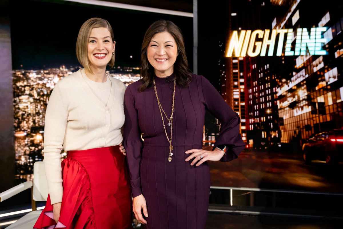 Rosamund Pike at Nightline, March 2025