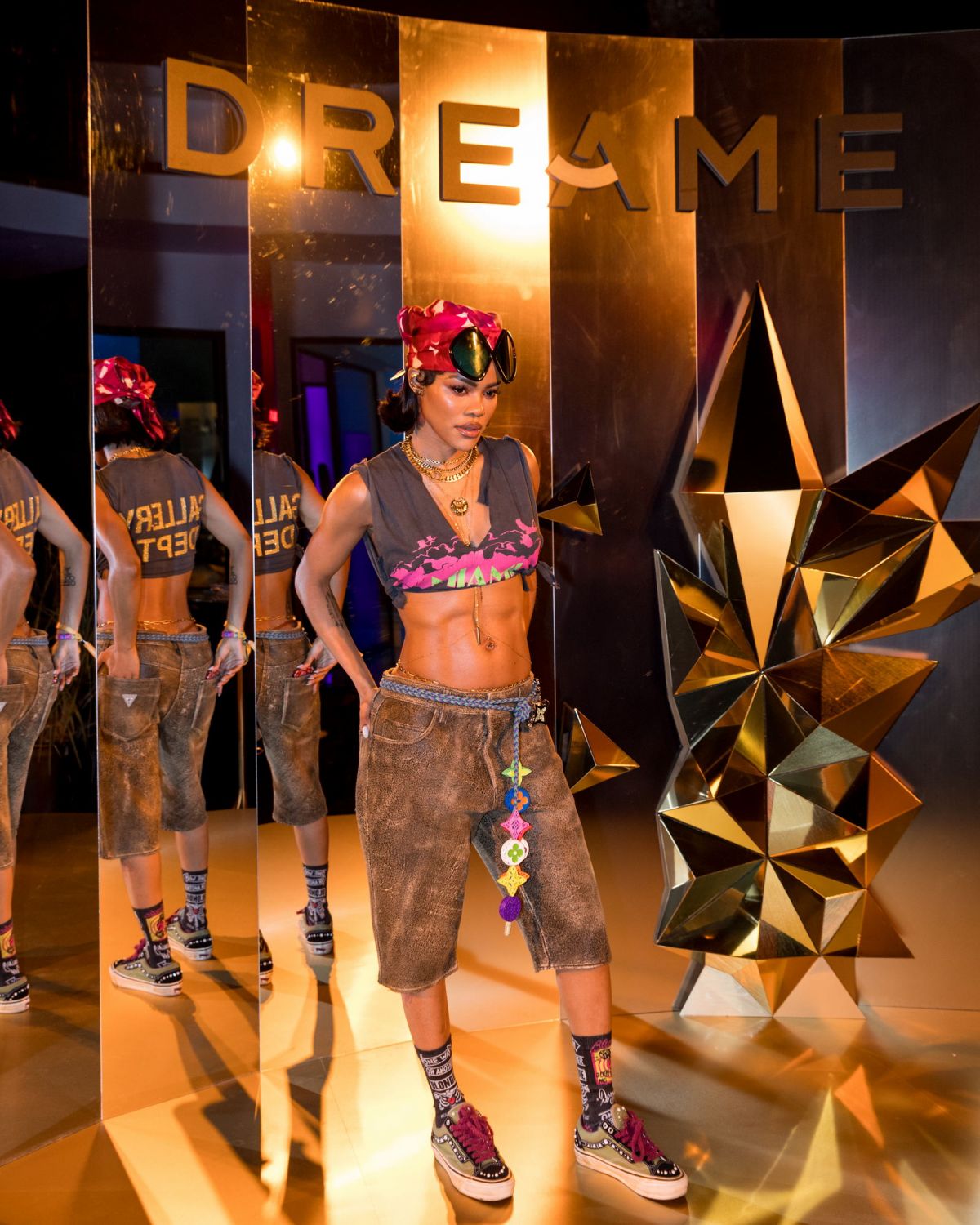 Teyana Taylor at Charli XCX Celebration in Indio, April 2025