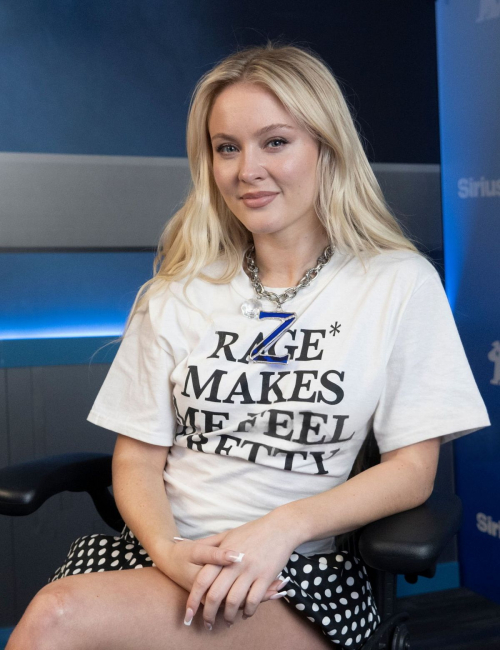 Zara Larsson Visits SiriusXM Studios in New York, April 2025 3