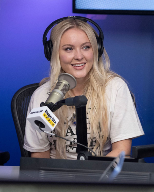 Zara Larsson Visits SiriusXM Studios in New York, April 2025 5