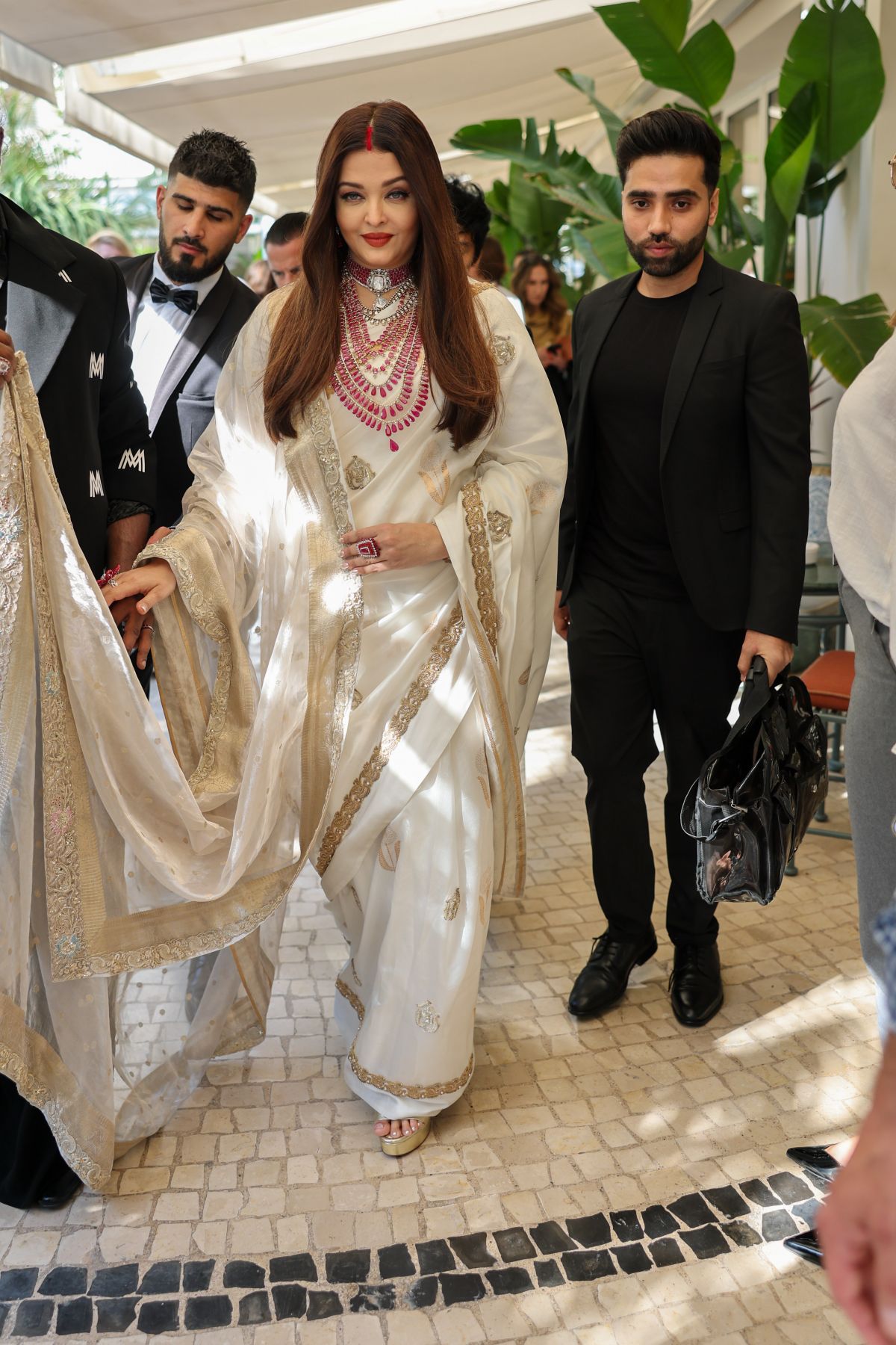 Aishwarya Rai Leaves Hotel Martinez in Cannes, May 2025