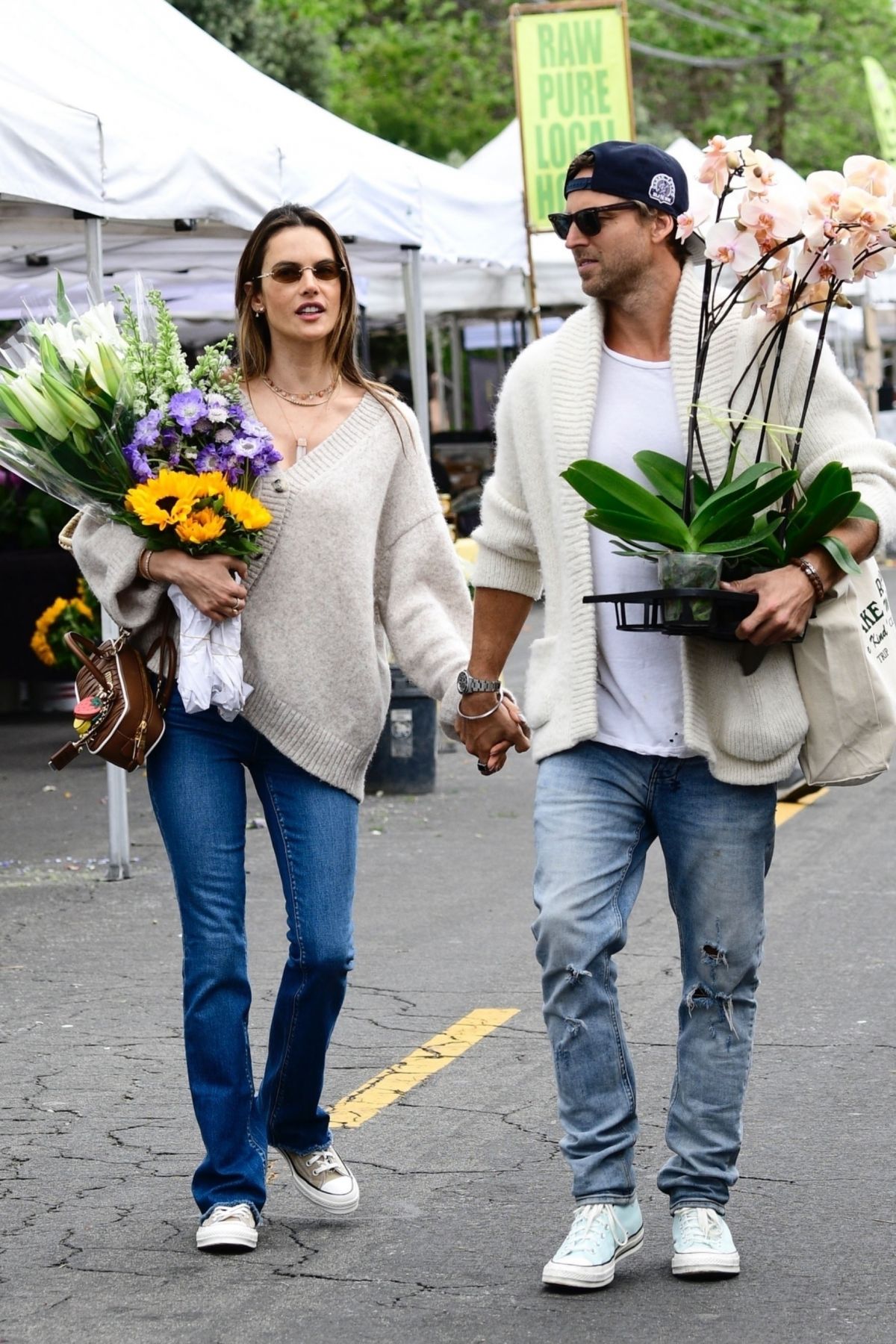 Alessandra Ambrosio and Buck Palmer Shopping in Los Angeles, May 2025