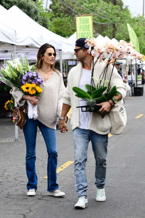 Alessandra Ambrosio and Buck Palmer Shopping in Los Angeles, May 2025 9