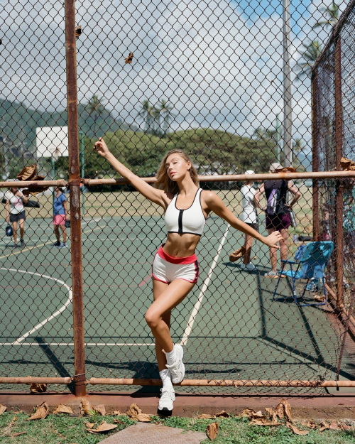 Alexis Ren for RVCA summer capsule collab, May 2025 10