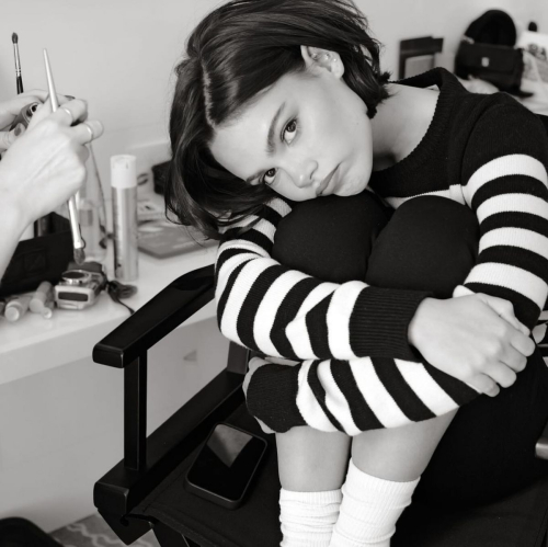 Ariana Greenblatt Black and White Photos, May 2025 3