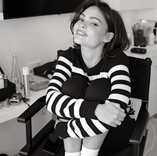 Ariana Greenblatt Black and White Photos, May 2025 5