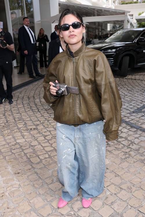 Ariana Greenblatt Leaves Hotel in Cannes, May 2025