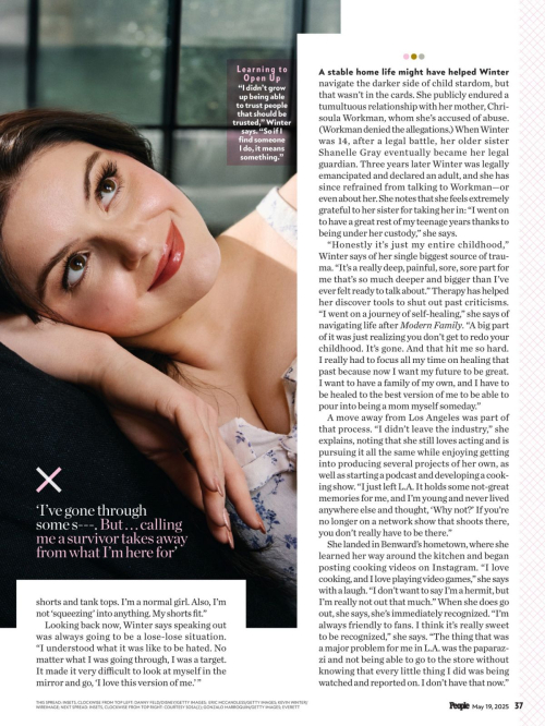 Ariel Winter in People Magazine, May 2025 6