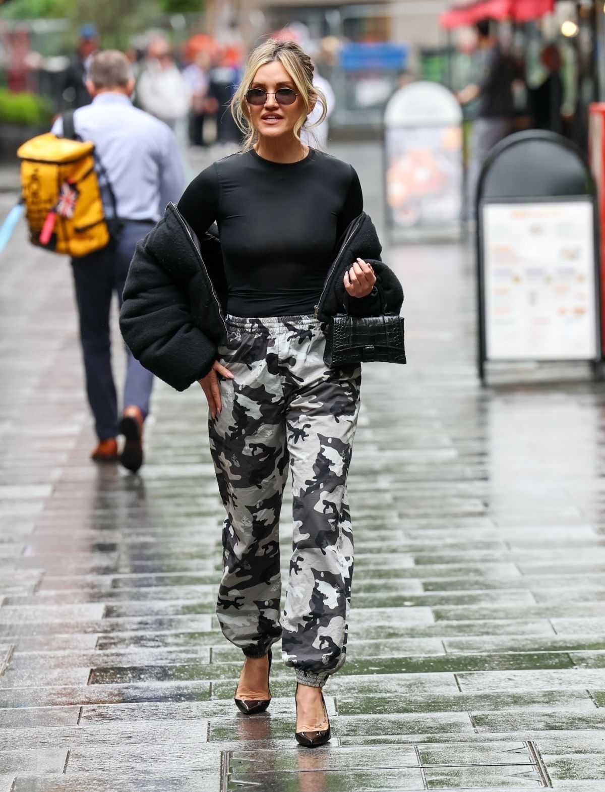 Ashley Roberts Leaves Heart Breakfast Studios, May 2025