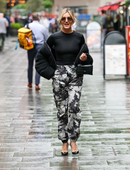 Ashley Roberts Leaves Heart Breakfast Studios, May 2025 2