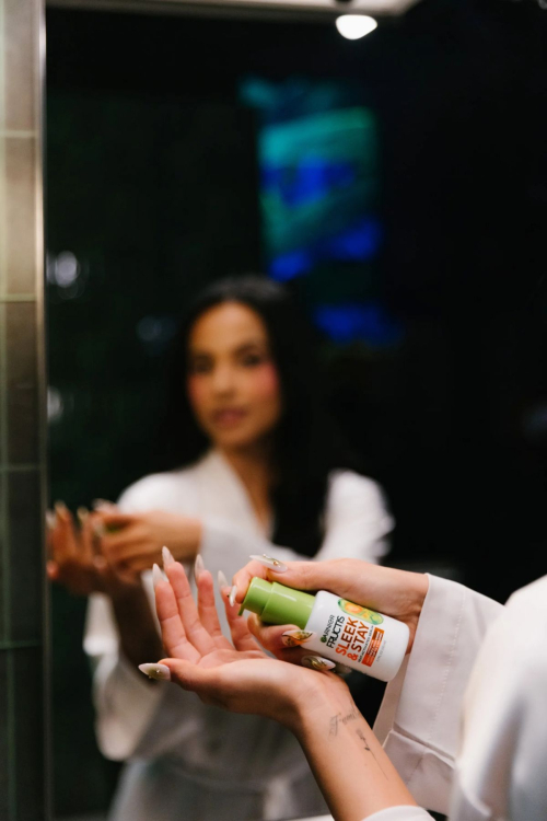 Becky G Garnier Fructis Sleek Hair Serum, 2025 6
