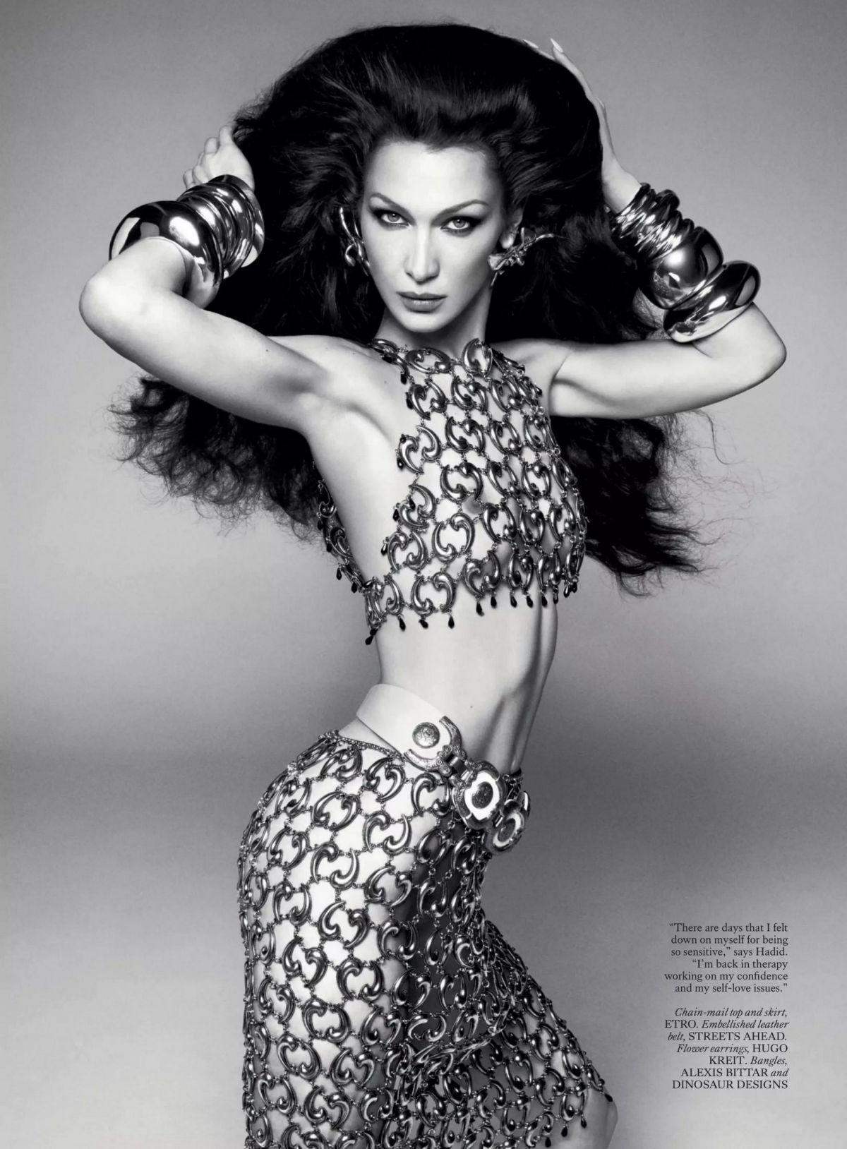 Bella Hadid for UK Vogue Cover Shoot, June 2025