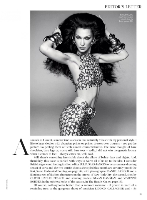 Bella Hadid for UK Vogue Cover Shoot, June 2025 10
