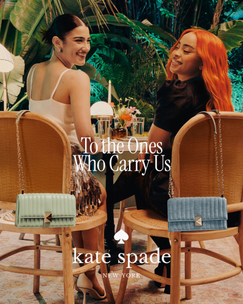 Charli D'Amelio and Ice Spice for Kate Spade Campaign, April 2025
