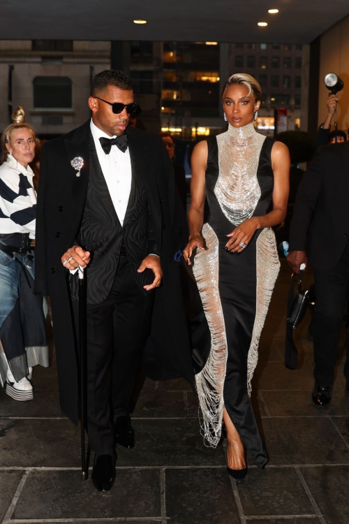 Ciara and Russell Wilson Arrive at 2025 Met Gala, May 2025 3