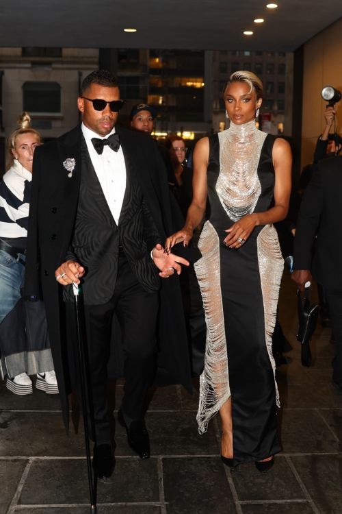 Ciara and Russell Wilson Arrive at 2025 Met Gala, May 2025 4