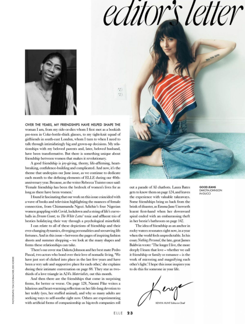 Dakota Johnson in Elle UK, June 2025 13