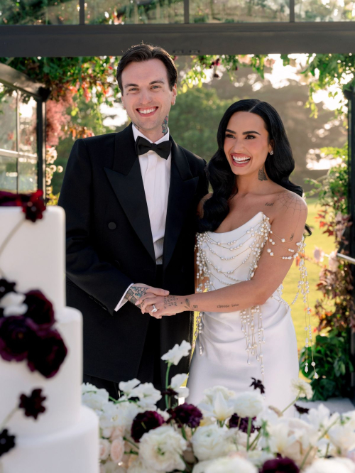 Demi Lovato wedding photos for Vogue, May 2025 19