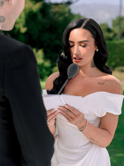 Demi Lovato wedding photos for Vogue, May 2025 34