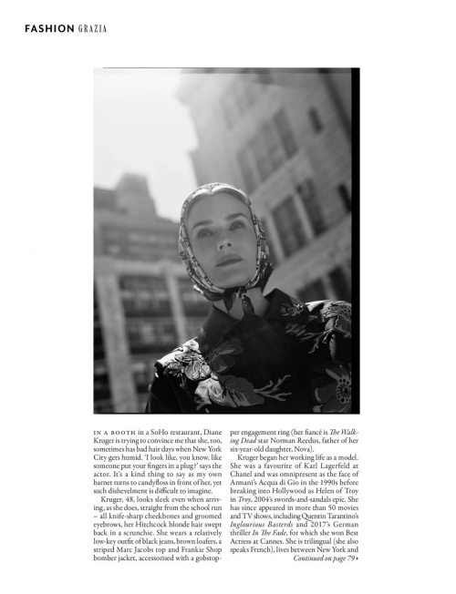 Diane Kruger in Grazia UK Feature, May 2025 9