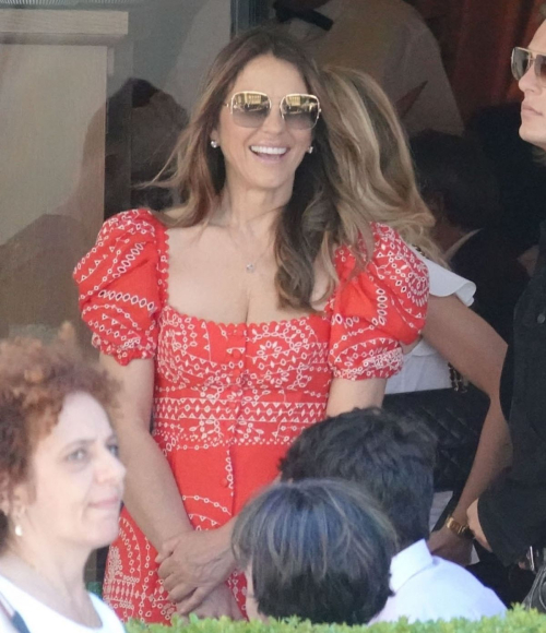 Elizabeth Hurley Out with Son in Rome, May 2025 3