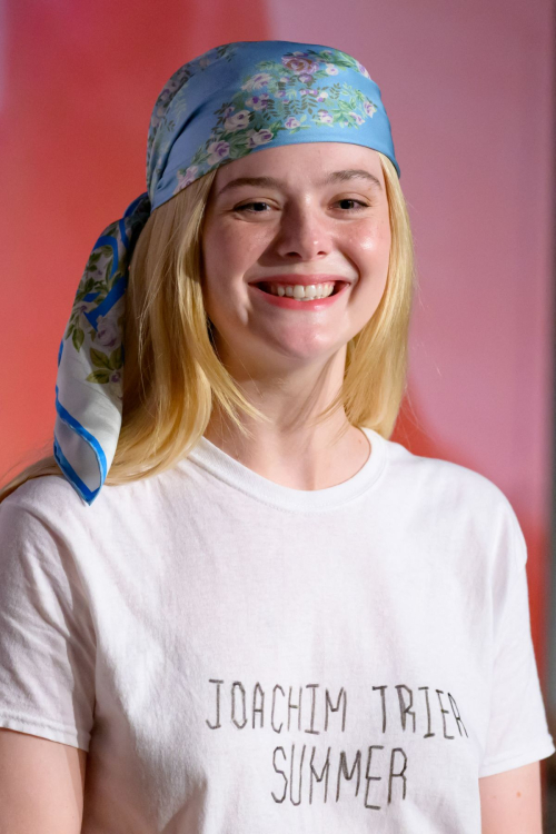 Elle Fanning at Sentimental Value Press Conference, May 2025 6
