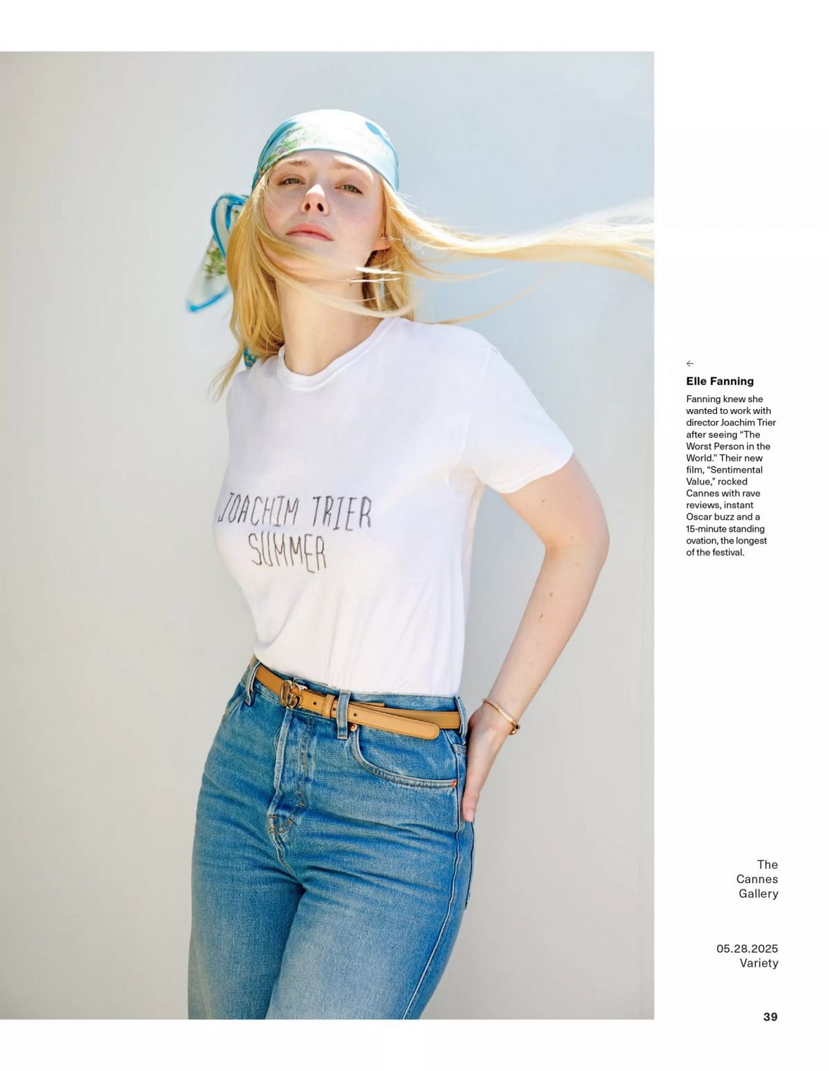 Elle Fanning in Variety magazine spread, May 2025
