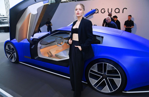 Ellie Bamber at Unveiling of Jaguar Concept Car, May 2025 2
