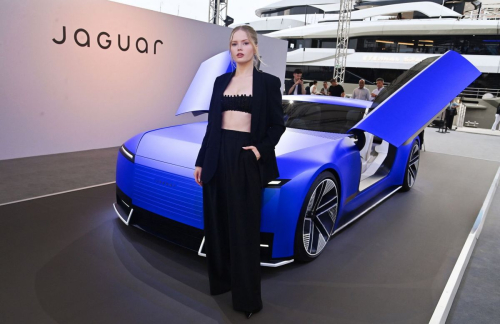Ellie Bamber at Unveiling of Jaguar Concept Car, May 2025 4
