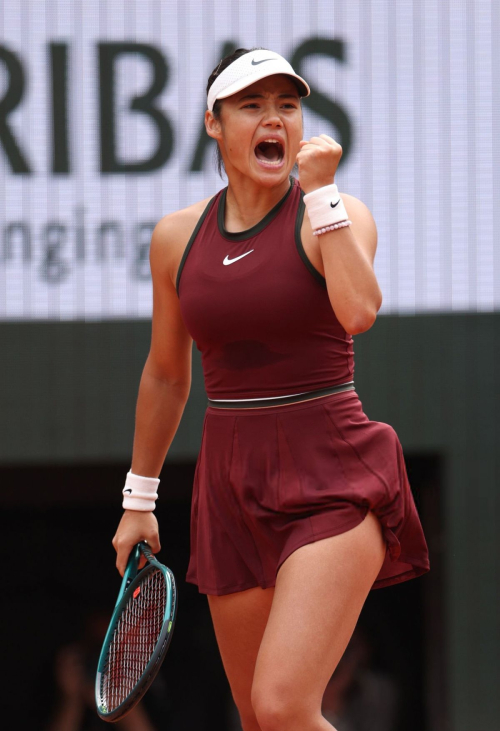 Emma Raducanu at French Open match loss, May 2025