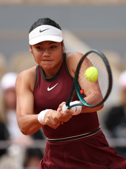 Emma Raducanu at French Open match loss, May 2025 2