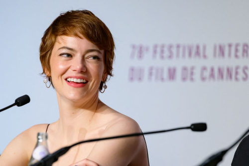 Emma Stone at Eddington Press Conference, May 2025 1
