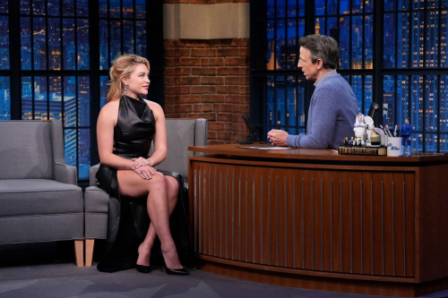 Florence Pugh Seth Meyers Late Night, April 2025 1