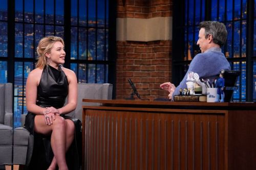 Florence Pugh Seth Meyers Late Night, April 2025 5