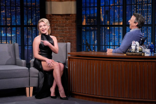 Florence Pugh Seth Meyers Late Night, April 2025 6