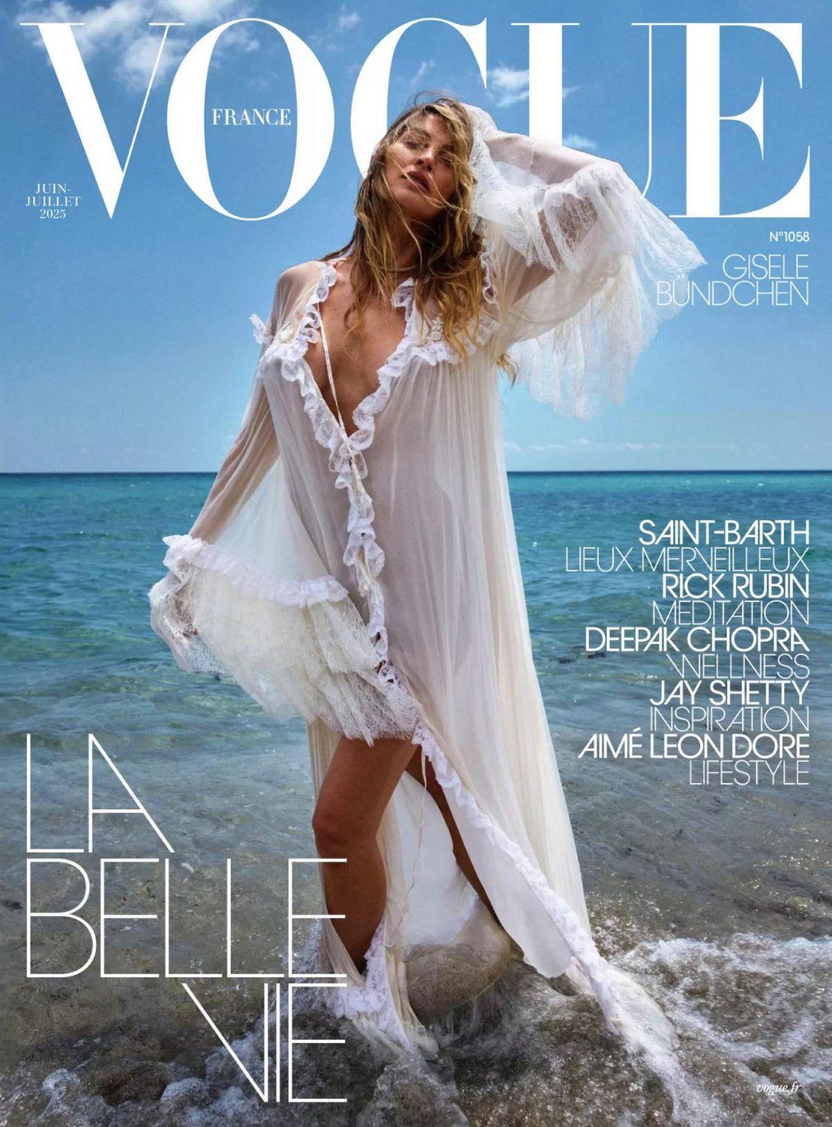 Gisele Bundchen in Vogue France feature, June 2025